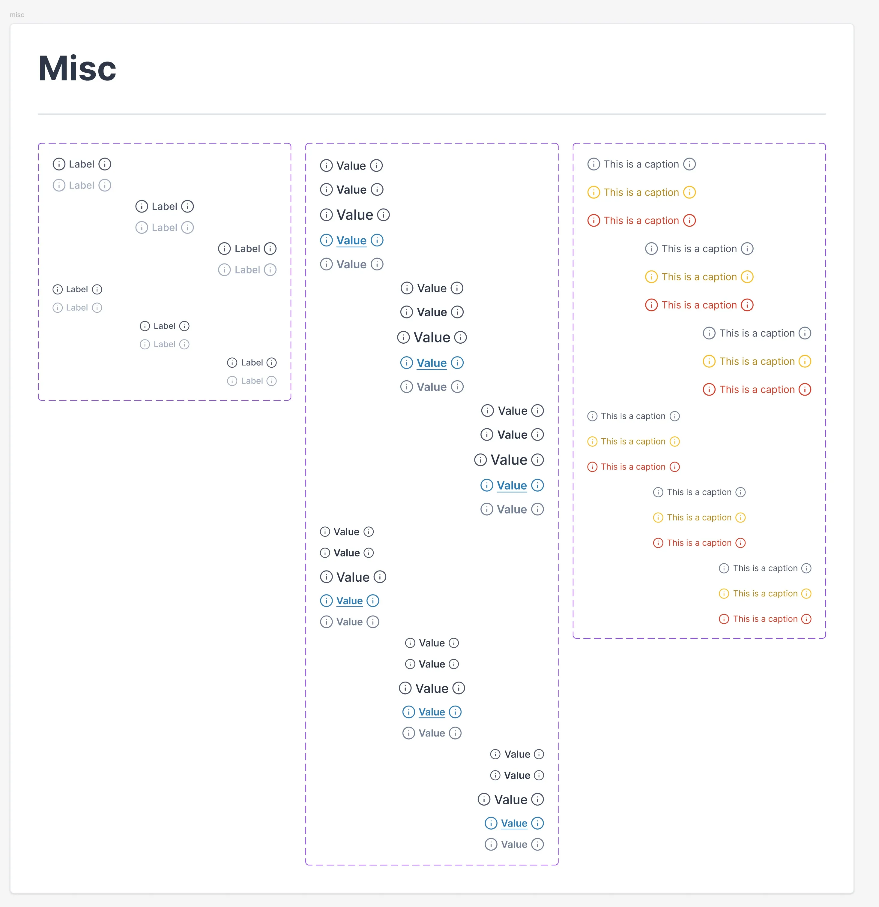 Atomes pour les éléments d'une cellule de liste