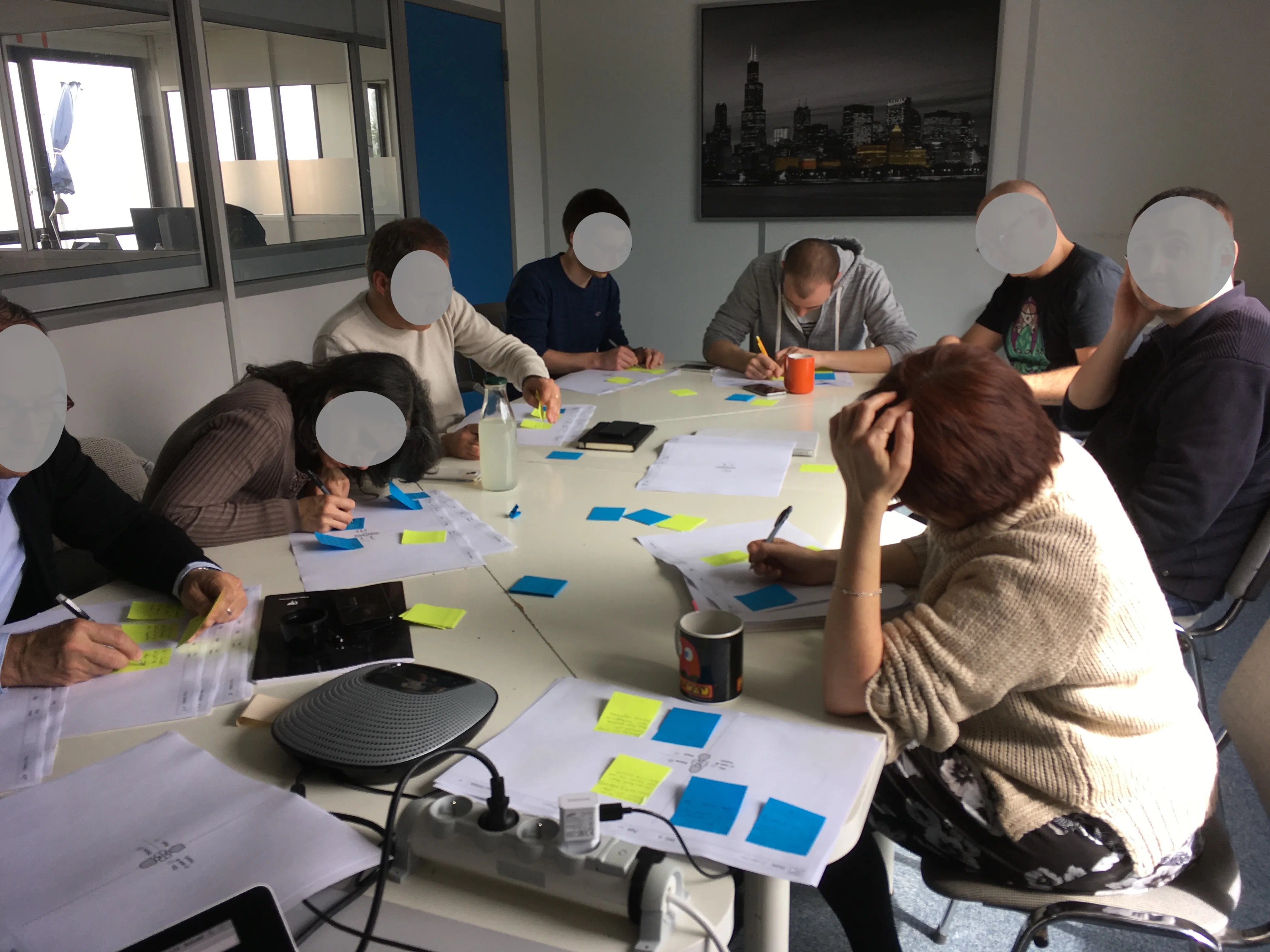 L'équipe en atelier persona