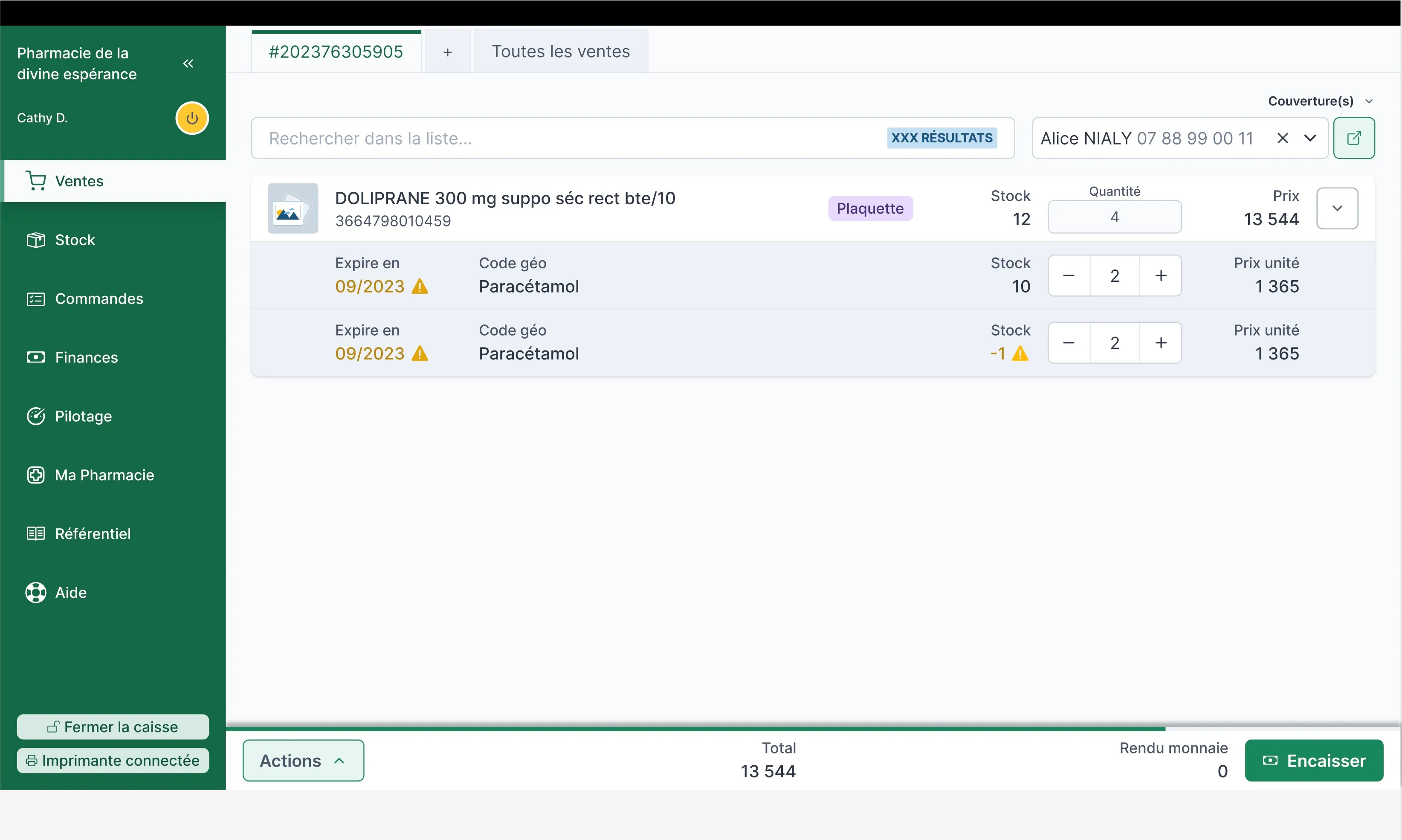 Design final du point de vente